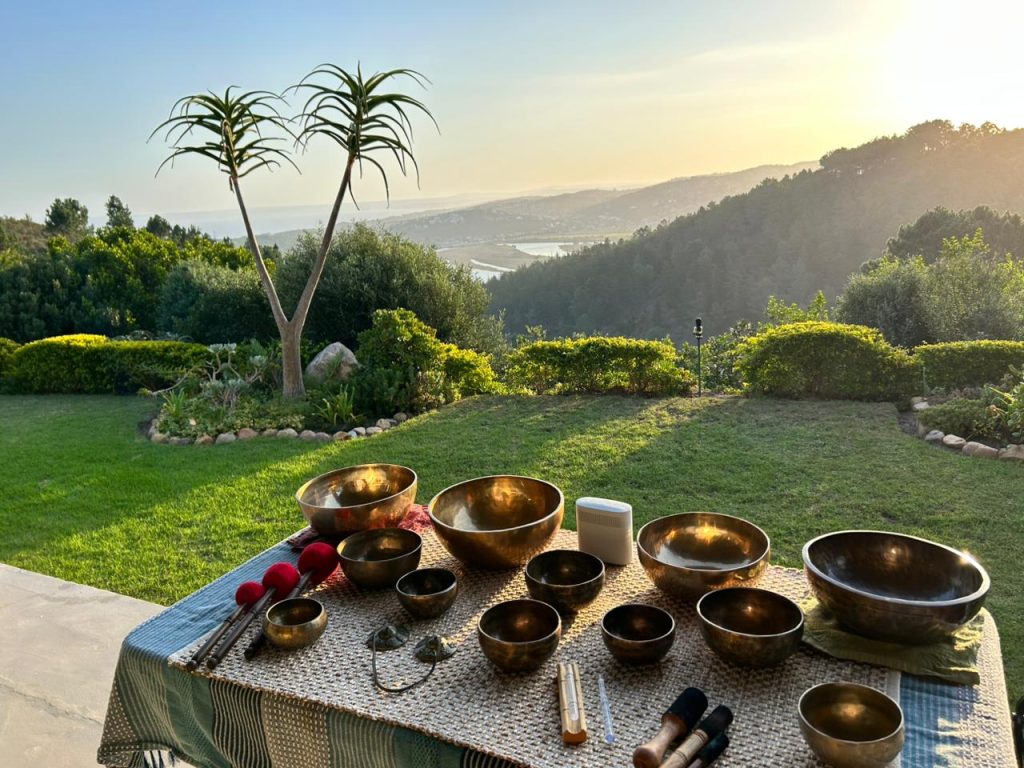 Tibetan Bowls In Nature
